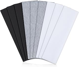 Set of 9 soft, stretchy cotton headbands for women
