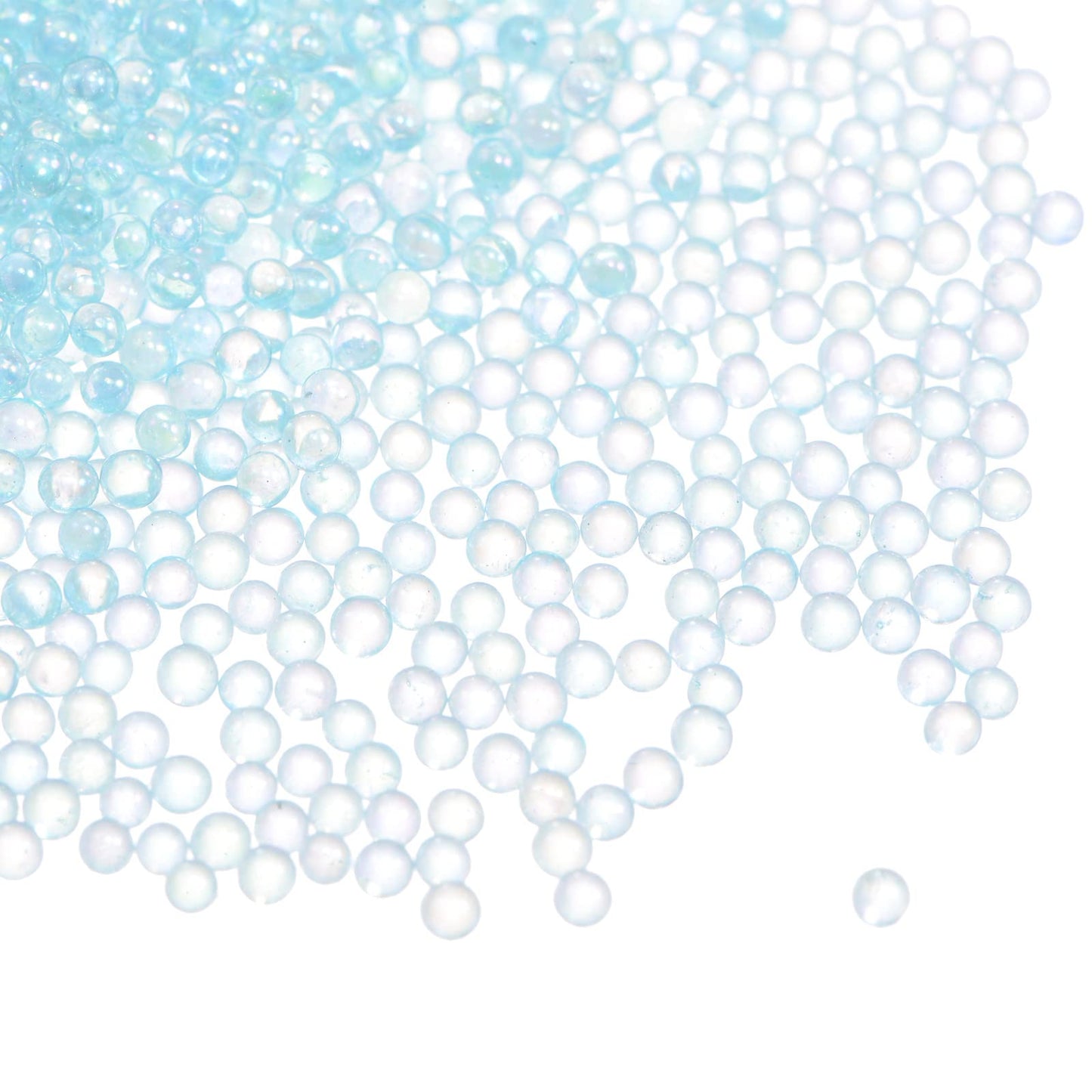 Light Blue Resin Bubble Beads for Jewelry and Craft Projects