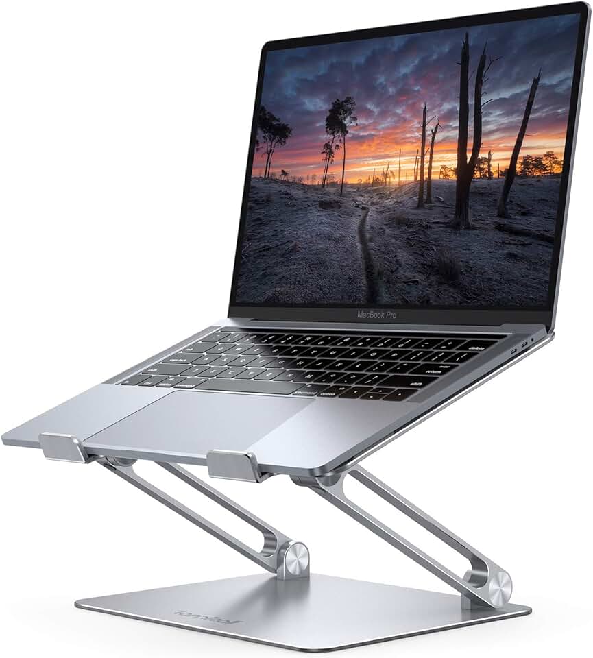 Adjustable Aluminum Laptop Stand for Desk