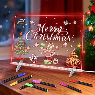 Colorful LED Acrylic Dry Erase Board with Stand