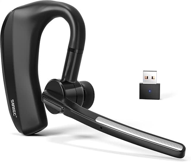 Wireless single ear headset with mic and noise canceling