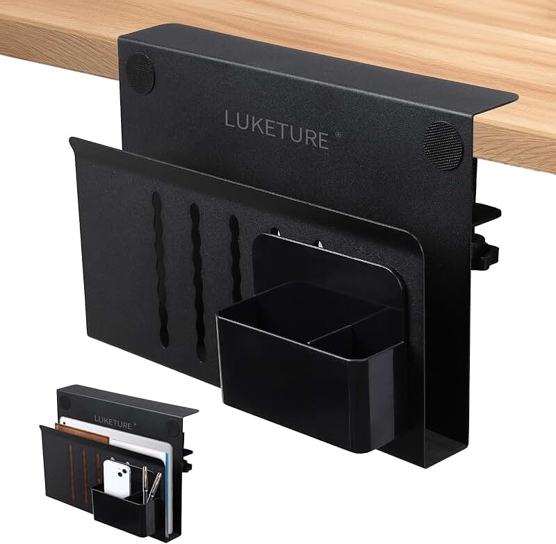 Desk Side Steel Organizer with Pen Holder