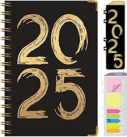 2025 Planner with Pocket Folder and Sticky Notes