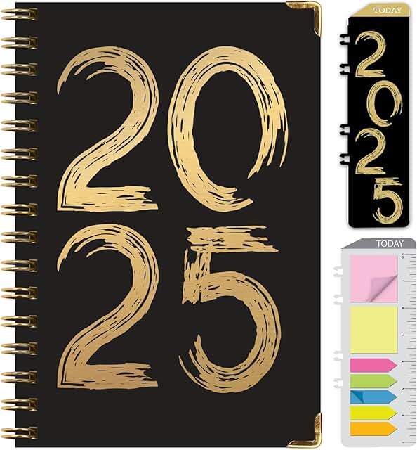 2025 Planner with Pocket Folder and Sticky Notes