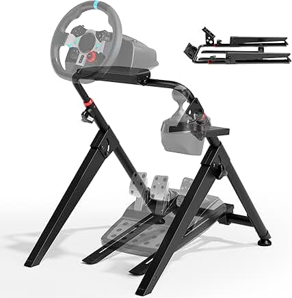 Foldable Racing Wheel Stand for Sim Racing Games