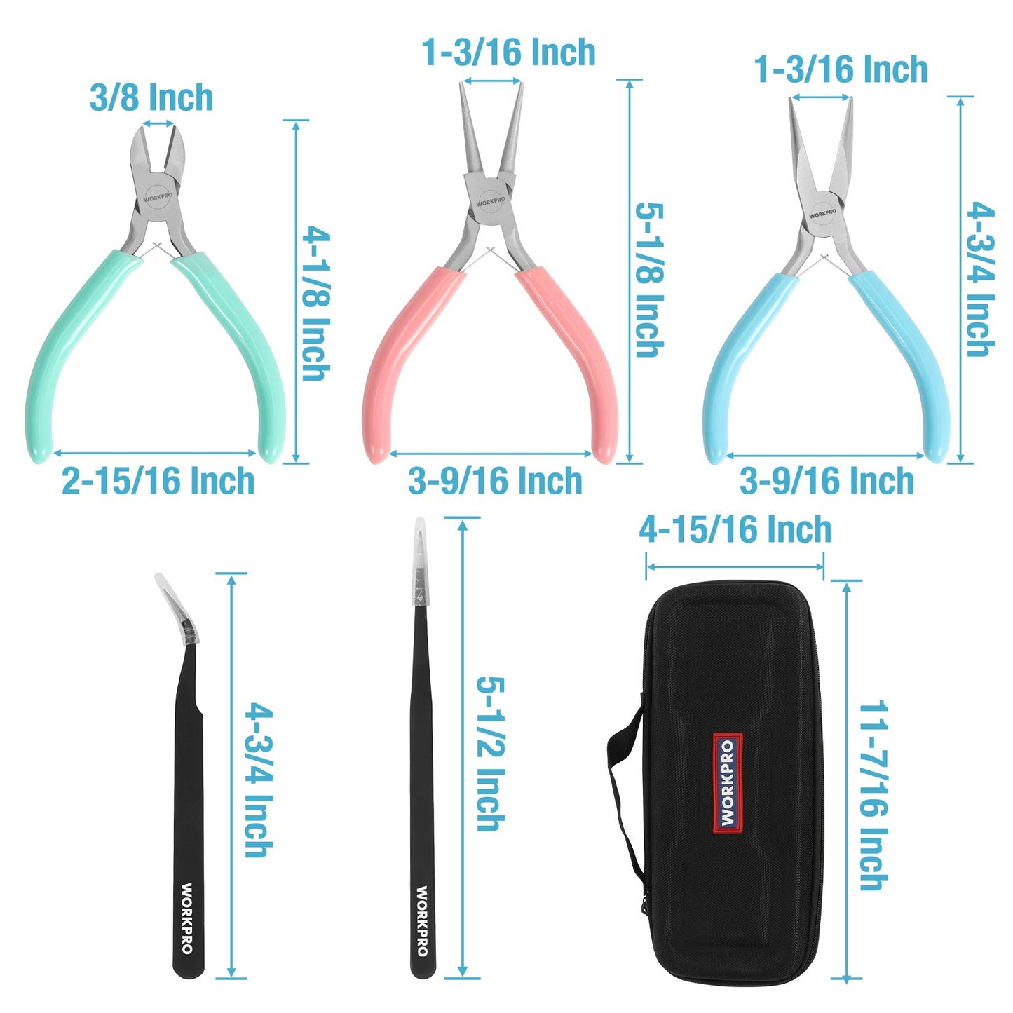 Jewelry Making Pliers and Tools Kit with Case