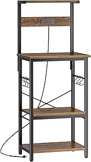 4-Tier Kitchen Storage Rack with Power Outlets