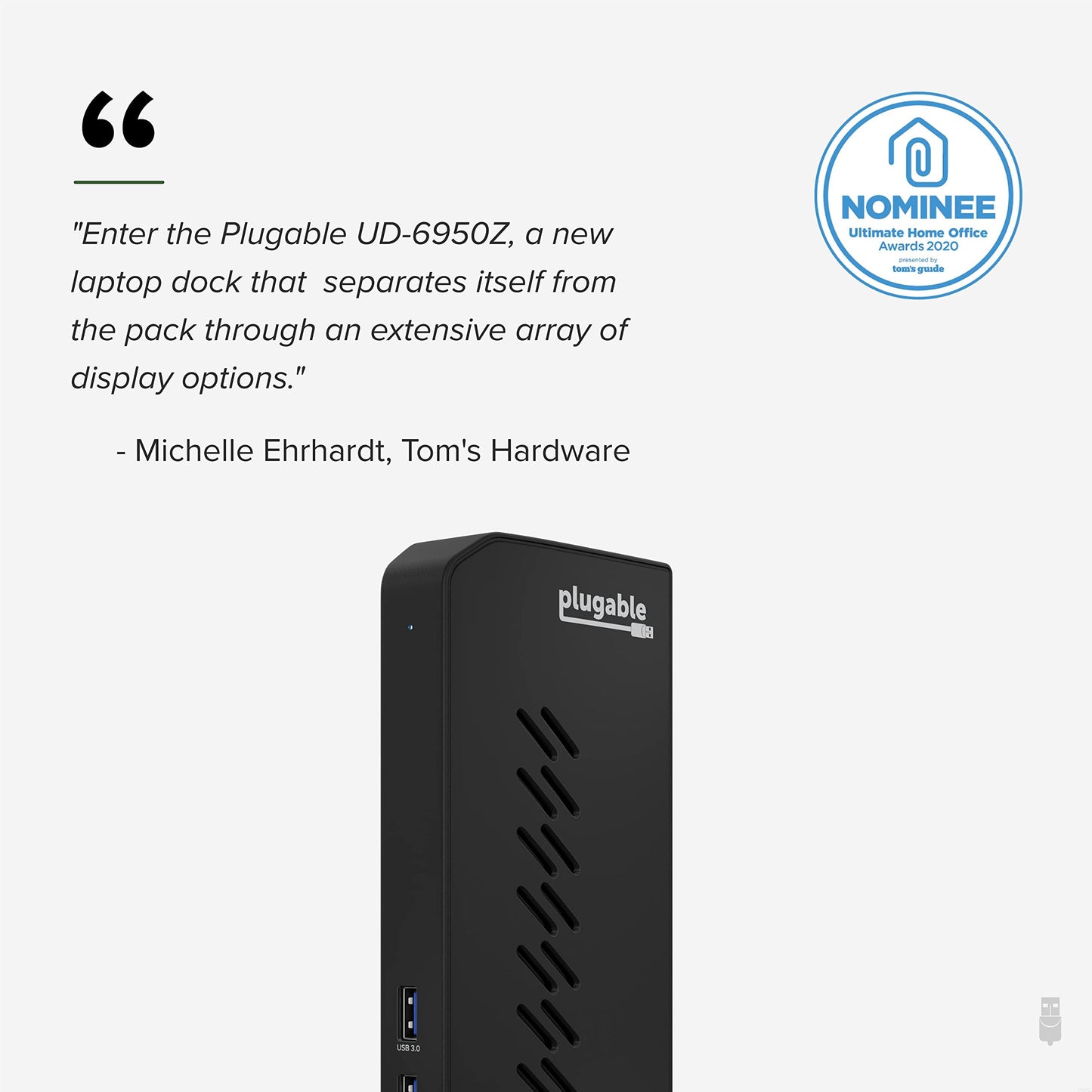 USB 3.0 and USB-C Dual 4K Display Docking Station with DisplayPort and HDMI for Windows and Mac (Dual 4K DisplayPort & HDMI, Gigabit Ethernet, Audio, 6 USB Ports) Vertical