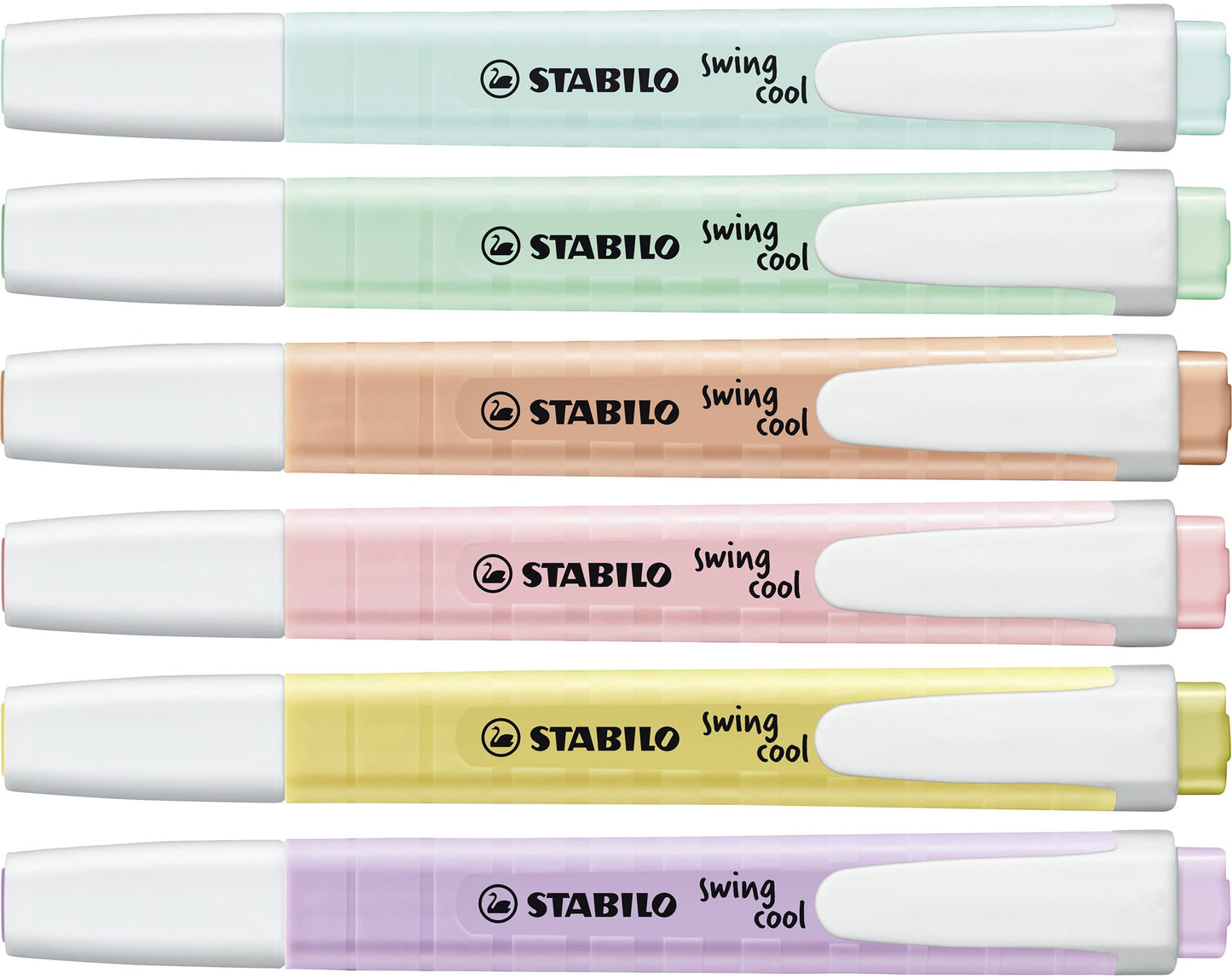 Set of 6 Pastel Swing Cool Highlighters