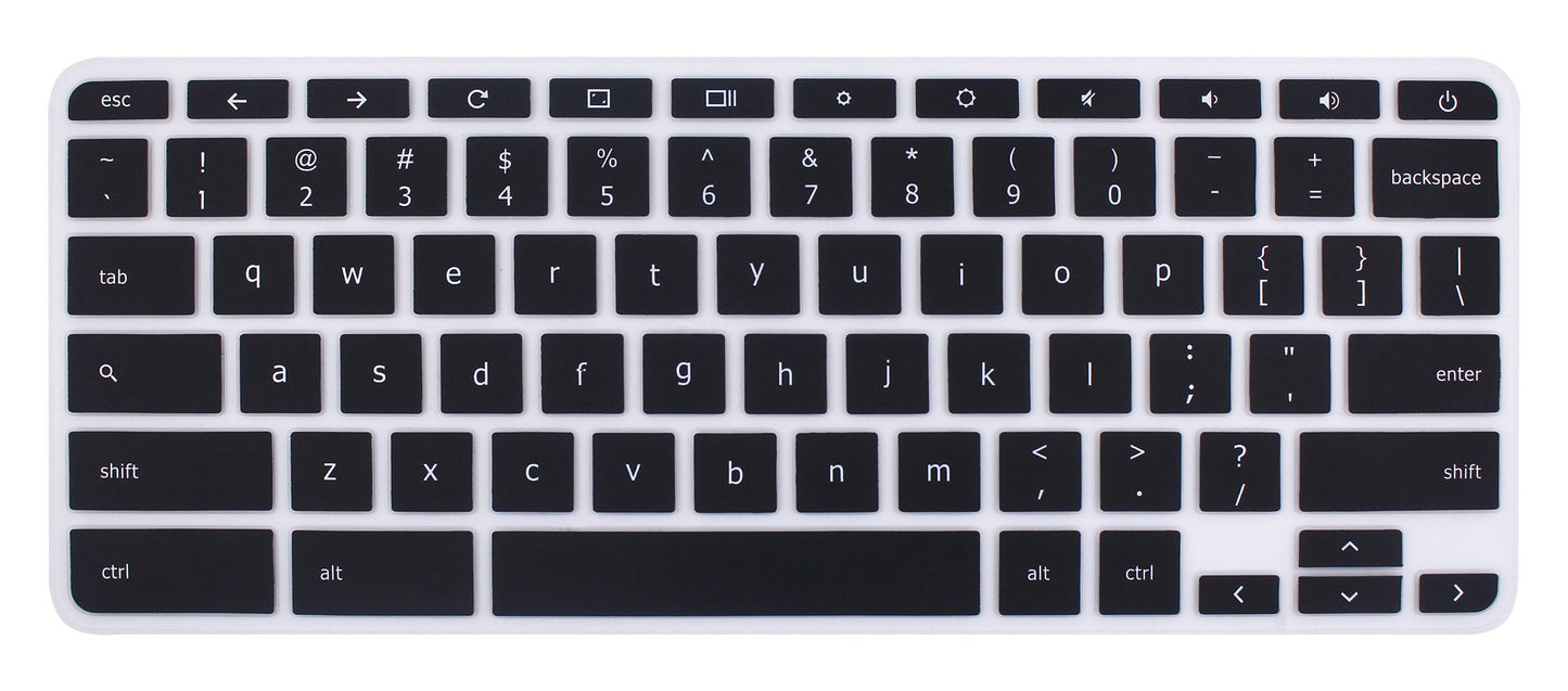 Black keyboard cover for Chromebook models