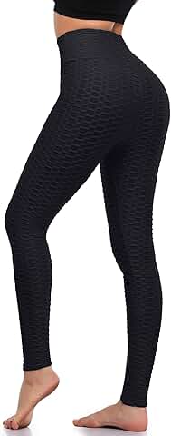 Women's High Waist Textured Yoga Pants