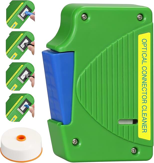 Fiber Optic Cleaning Kit for 550 Uses with Replacement Core