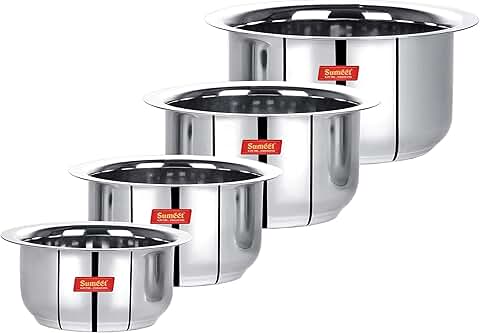 Mini Stainless Steel Cookware Set of 4 Pieces