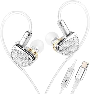 In Ear Monitor Earphones with Microphone and Dual Drivers