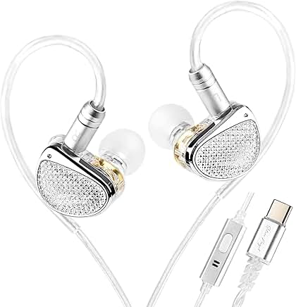 In Ear Monitor Earphones with Microphone and Dual Drivers