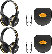 Infrared Car Headphones with AUX, 2 Pack