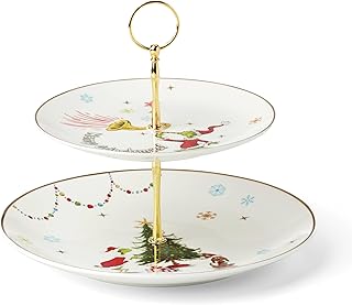 Two-Tiered Grinchmas Dinnerware Server