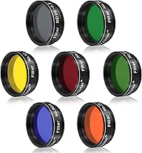 Set of 7 1.25-Inch Telescope Filters for Planetary Observation