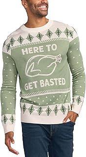 Colorful and Funny Men's Thanksgiving Sweaters