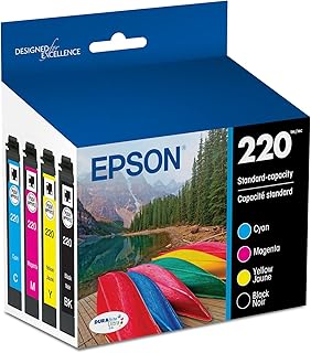 Black and color ink cartridge set for printers