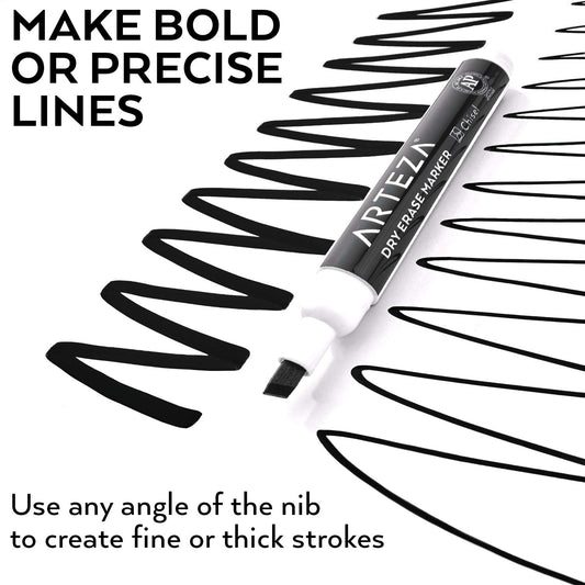 Bulk Pack of 52 Black Dry Erase Markers