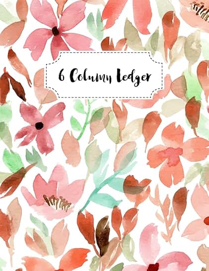 6-Column Ledger Notebook for Accounting and Record Keeping