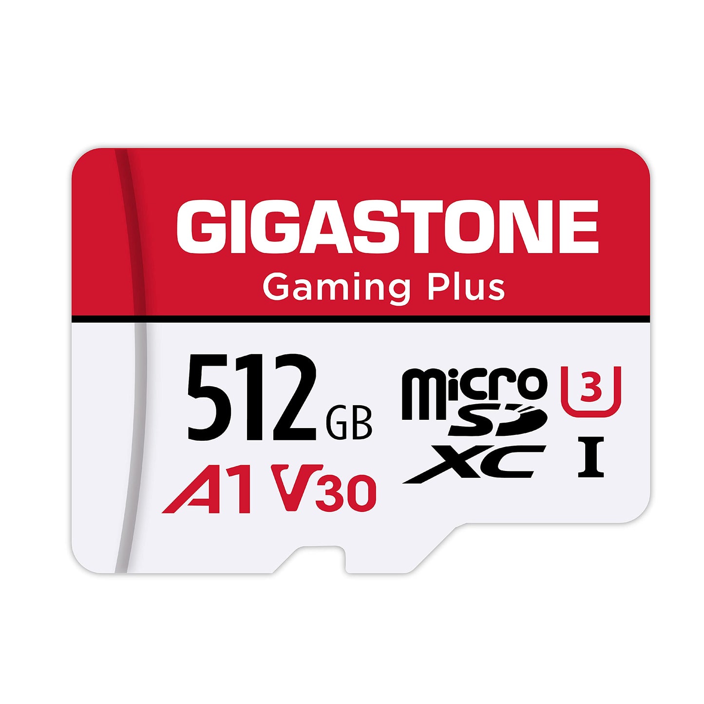 [] 512GB Micro SD Card, Gaming Plus, MicroSDXC Memory Card for Nintendo-Switch, Wyze, GoPro, Dash Cam, Security Camera, 4K Video Recording, UHS-I A1 U3 V30 C10, up to 100MB/s, with Adapter