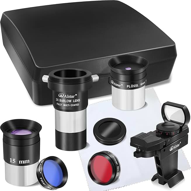 8-Piece Telescope Accessory Kit with Reflex Sight