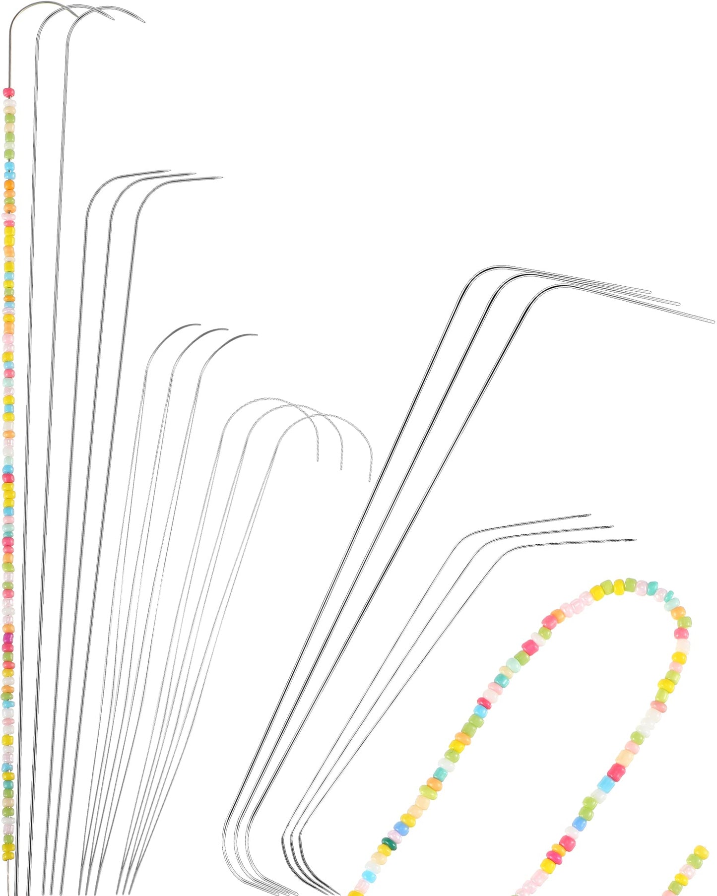 Large Curved Beading Needles for DIY Jewelry Making