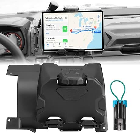 UTV Tablet and Phone Holder with Storage Tray