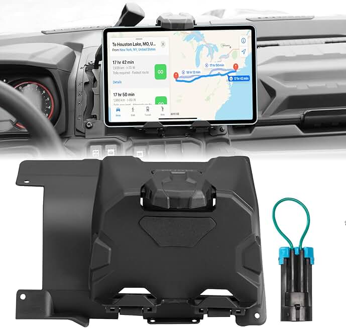 UTV Tablet and Phone Holder with Storage Tray