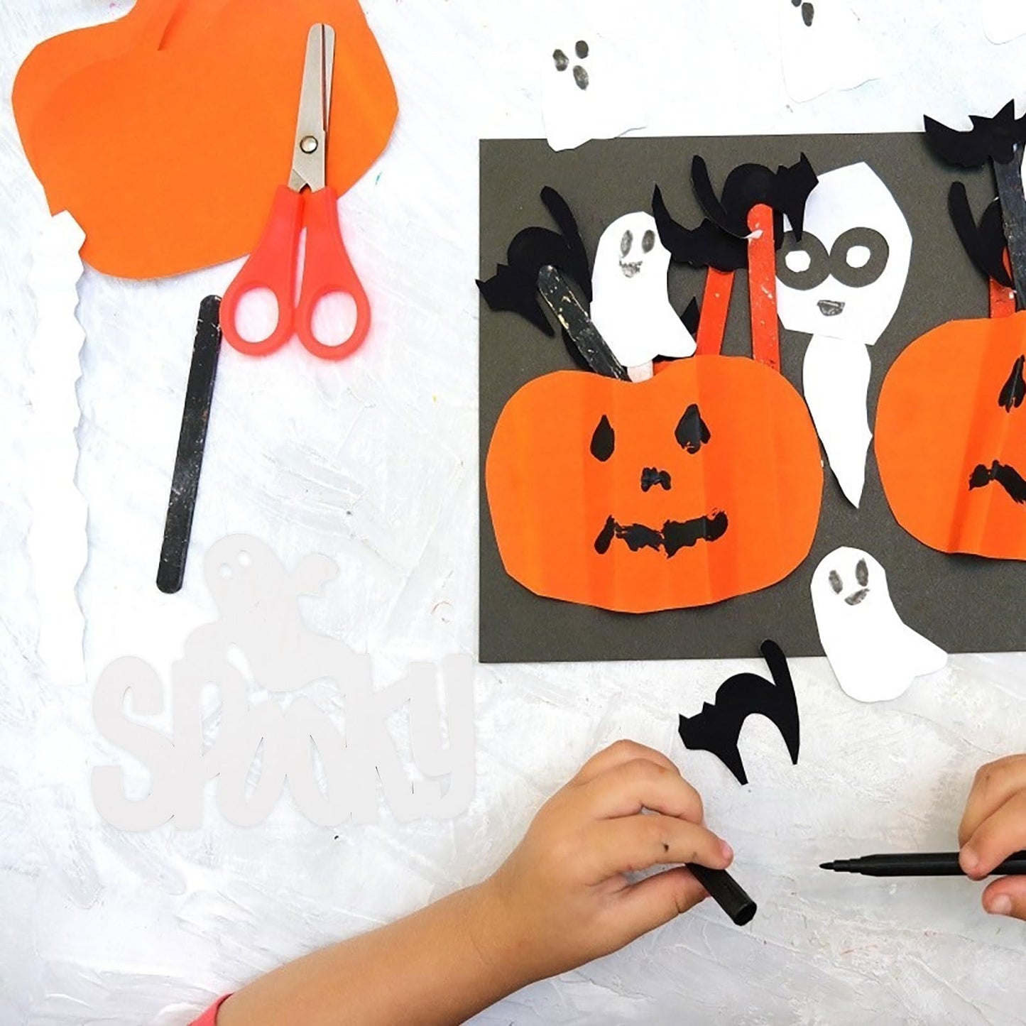 3-Piece Unfinished Wooden Trick or Treat Cutouts Set