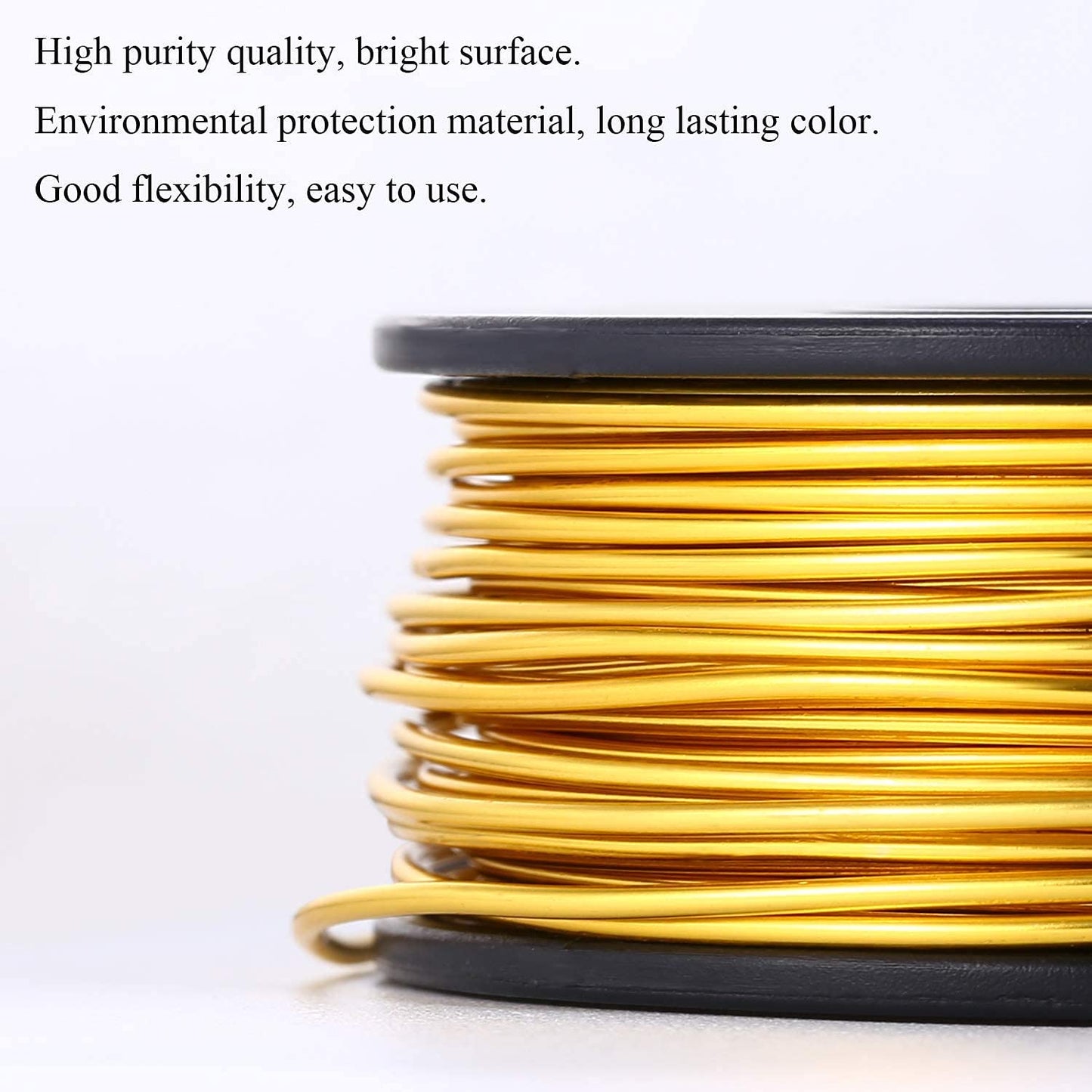 Gold Aluminum Jewelry Wire for Crafting and Making Accessories