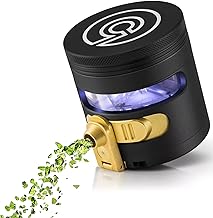 Manual grinder with automatic dispenser, 2.5-inch aluminum alloy