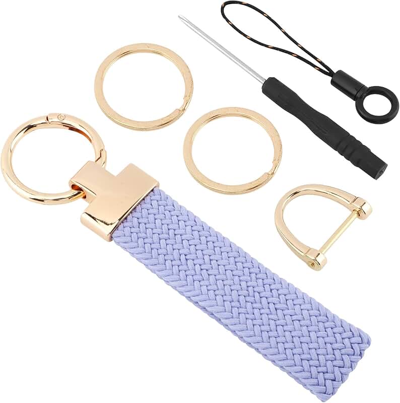 Elastic wristlet keychain for keys and cards