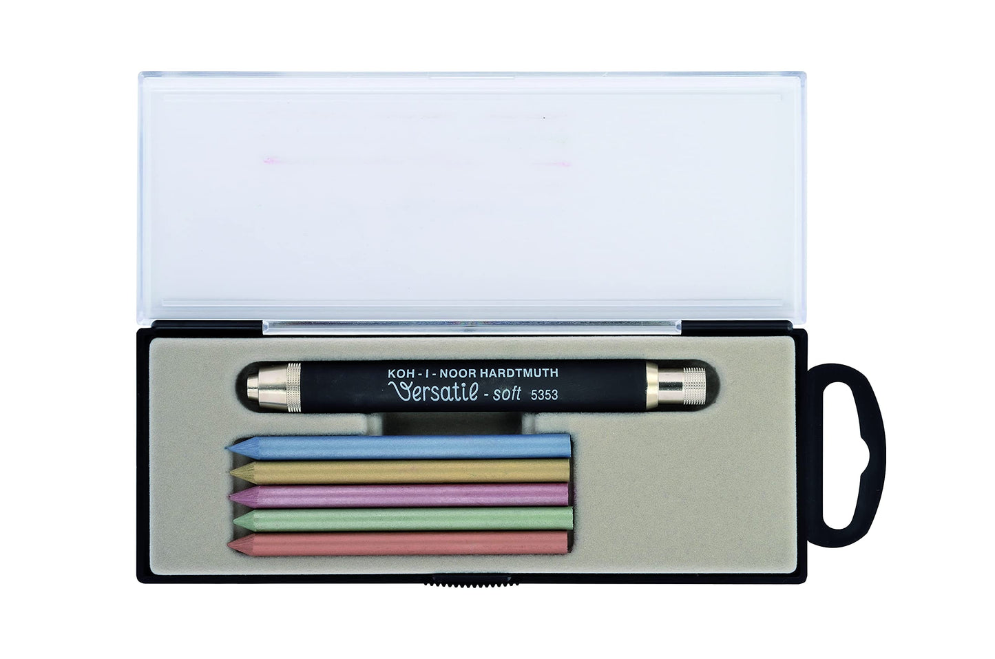 All Metal Lead Holder with Sharpener and Soft Surface Set