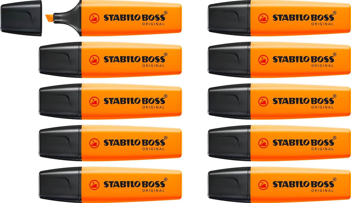 Orange Highlighter Pack of 10