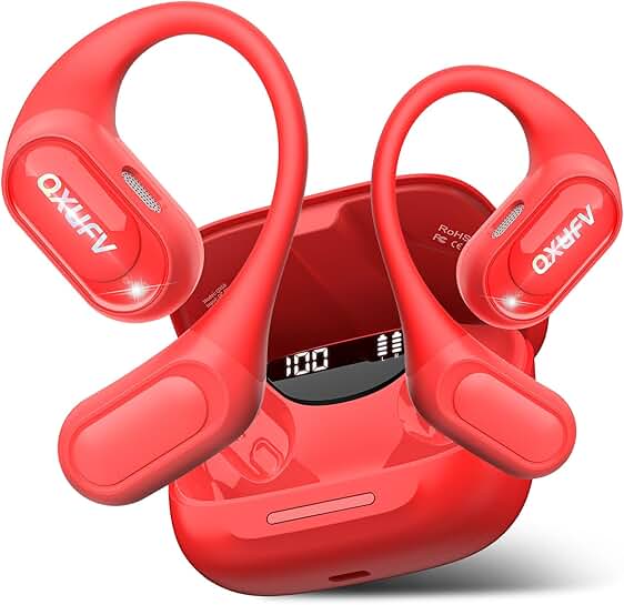 Wireless Open Ear Headphones with HD Mic and 48H Playtime