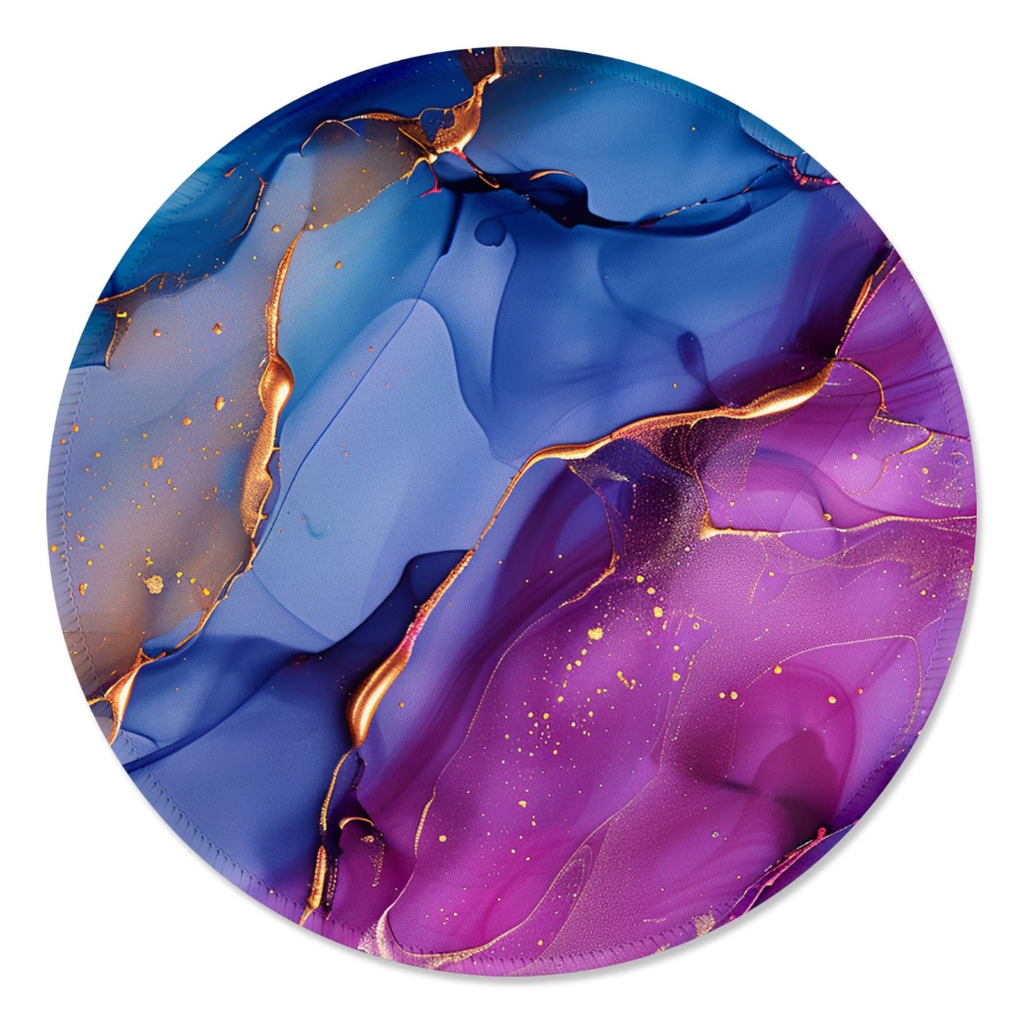 Non-slip Rubber Mouse Pad with Smooth Surface and Stitched Edges