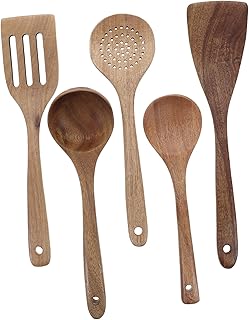 Wooden Cooking Utensil Set for Kitchen Use