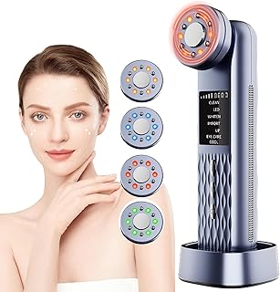 Portable 7-in-1 Facial Massager with Red Light Therapy