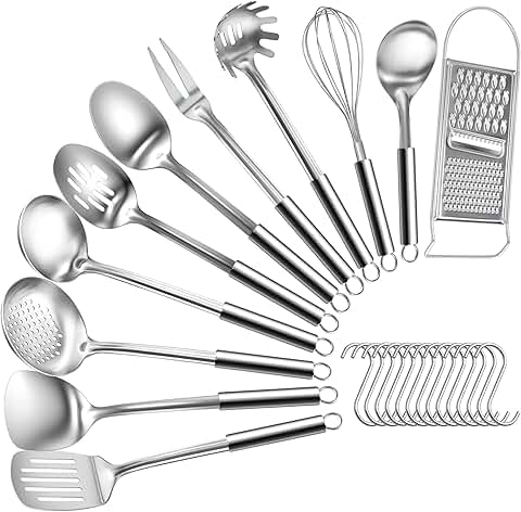 12-Piece Stainless Steel Kitchen Utensil Set