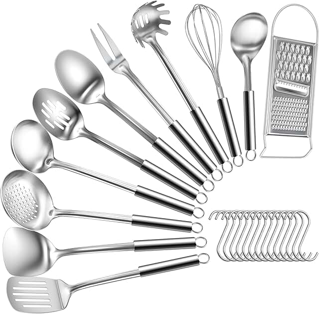 12-Piece Stainless Steel Kitchen Utensil Set