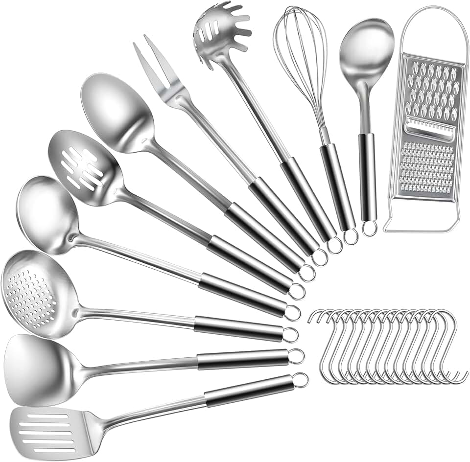 12-Piece Stainless Steel Kitchen Utensil Set