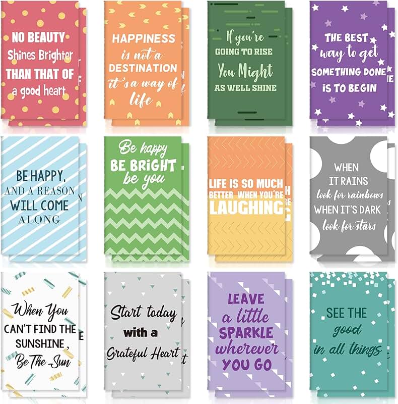 Set of 24 colorful mini notebooks for gifts and notes