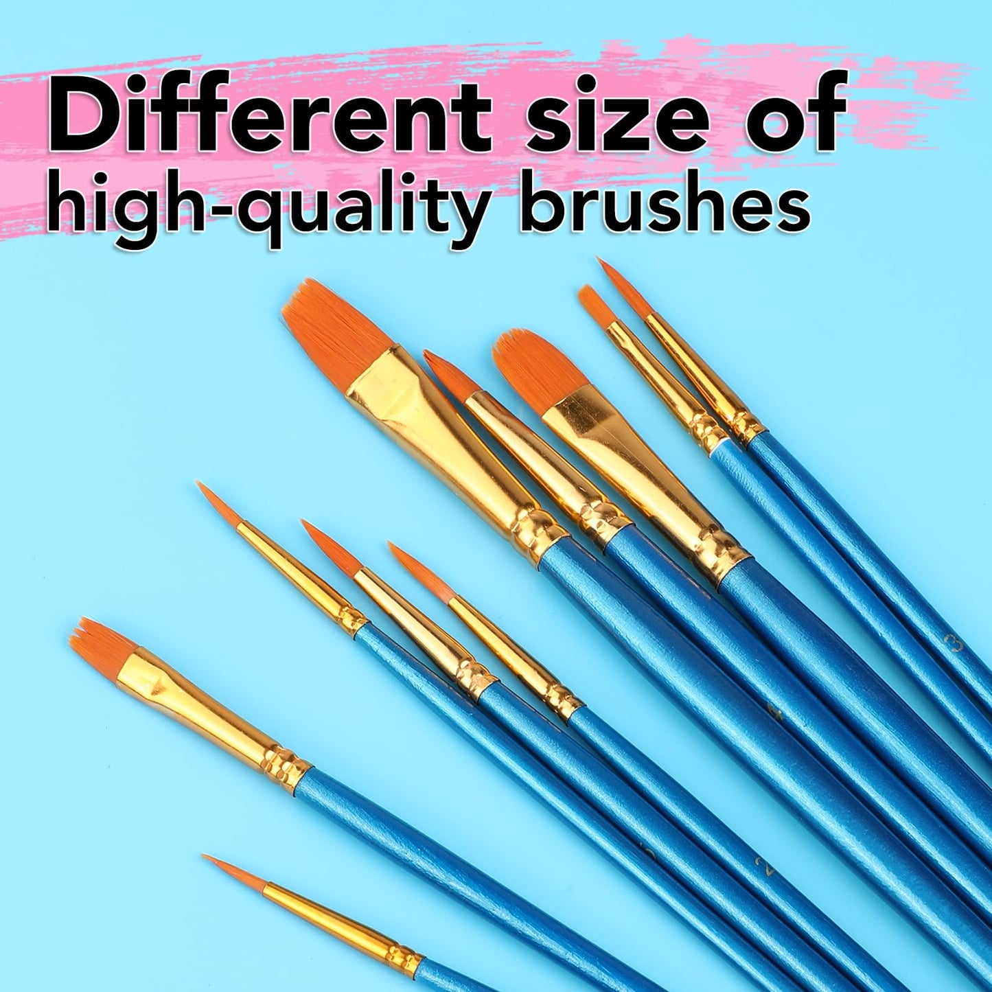 28PCS Kids Acrylic Paint Set with Canvas and Brushes