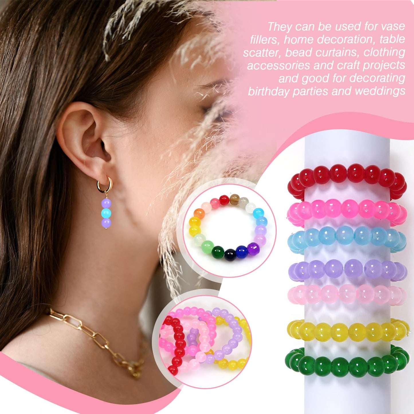32-Color 6mm Crystal Beads for Jewelry Making