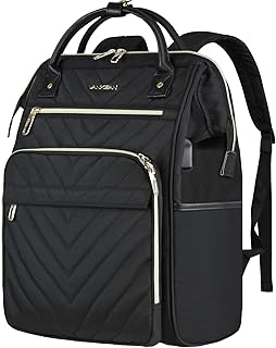 17-Inch Waterproof Laptop Backpack with USB and RFID Pockets