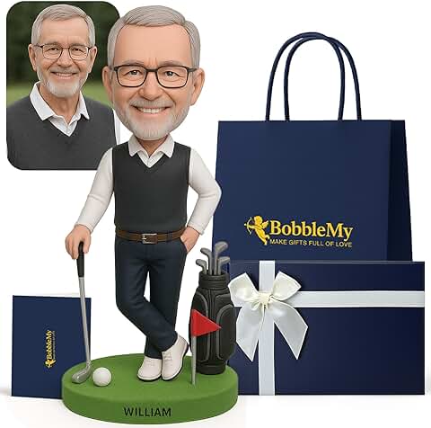 Personalized Golf Bobblehead for Dad or Coach
