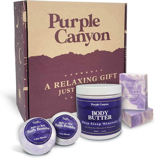 Lavender Bath and Body Gift Set for Relaxation